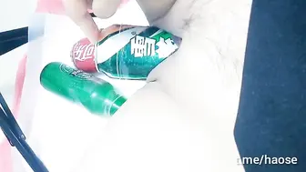 扩阴 #钢管插尿道 #啤酒瓶和易拉罐塞屄