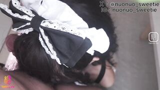 [糖心Vlog]【新人推荐】蜜穴安慰 男友的解压时刻 只好穿情趣裝好好安慰他 - 诺诺